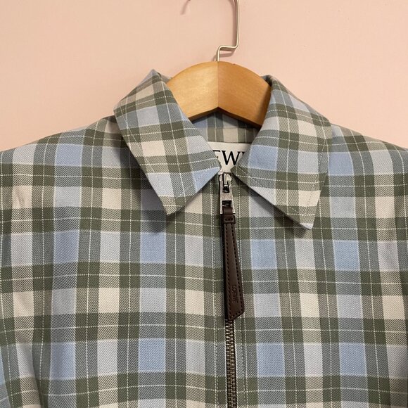 Checked draped jacket - Picture 4 of 14